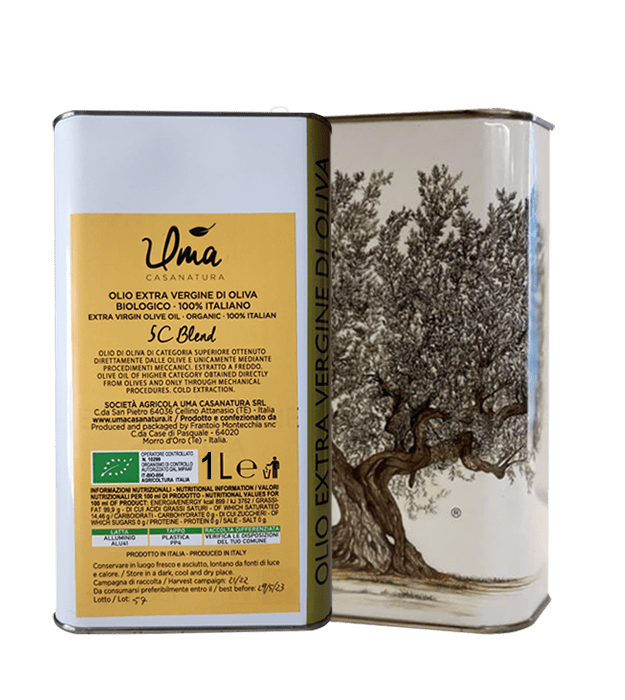 Organic Extra Virgin Olive Oil Blend UMA 5C  - Tin Packing